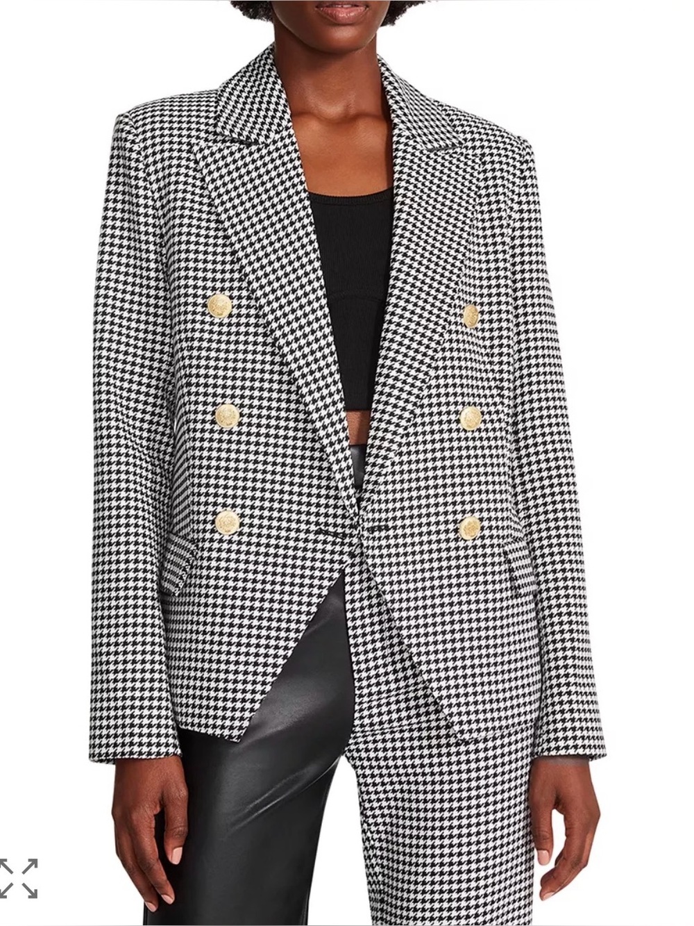 EUC Steve Madden Naomi Houndstooth Blazer, Size M